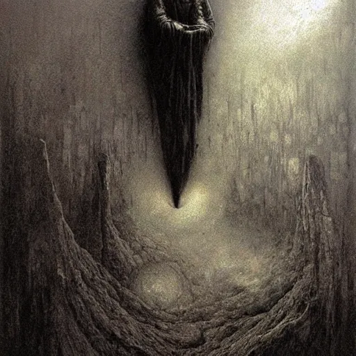 Prompt: arch angel concept art, by beksinski, dark soul concept