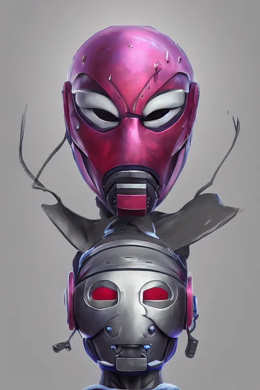 Image similar to epic mask helmet robot ninja portrait stylized as fornite style game design fanart by concept artist gervasio canda, behance hd by jesper ejsing, by rhads, makoto shinkai and lois van baarle, ilya kuvshinov, rossdraws global illumination radiating a glowing aura global illumination ray tracing hdr render in unreal engine 5