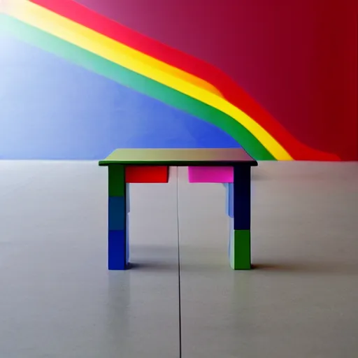 Image similar to the rainbow stool by tadao ando