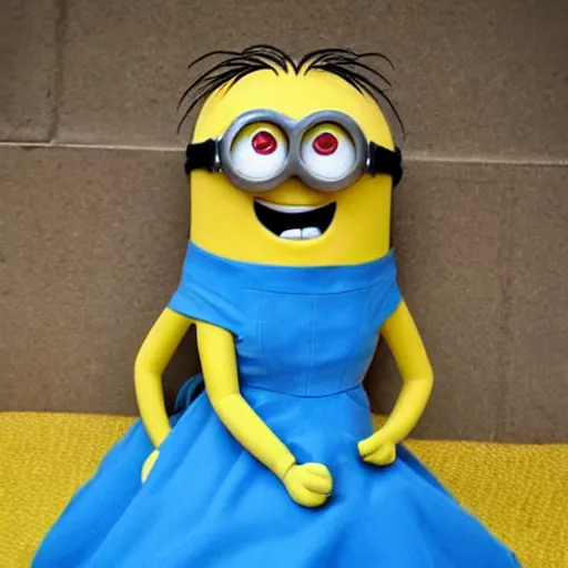 Prompt: minion woman