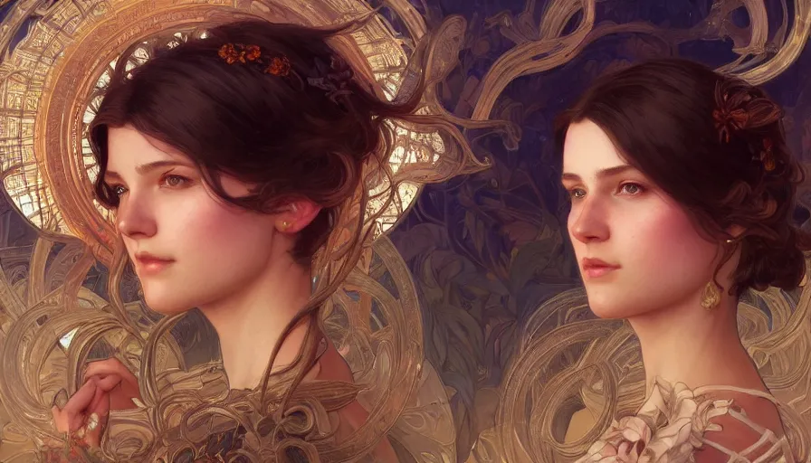 Image similar to perfectly-centered-Portrait of the most beautiful people on the planet, intricate, highly detailed, digital painting, artstation, concept art, smooth, sharp focus, illustration, Unreal Engine 5, 8K, art by artgerm and greg rutkowski and alphonse mucha