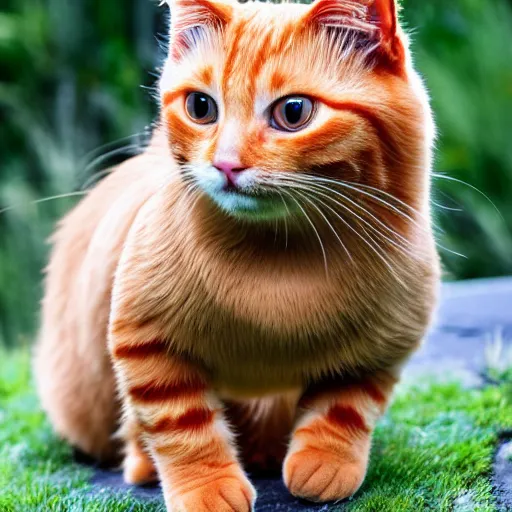 Image similar to ginger cat. unreal engine