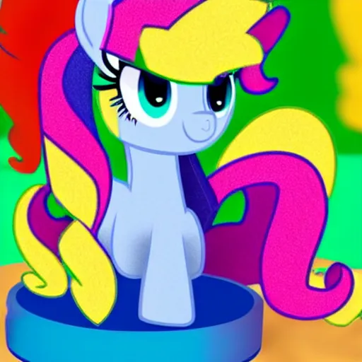 Image similar to a my little pony figure in a jar covered in a mysterious sticky yellowish fluid