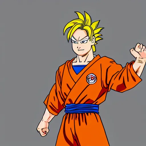 Image similar to bob odenkirk as goku by Akira Toriyama