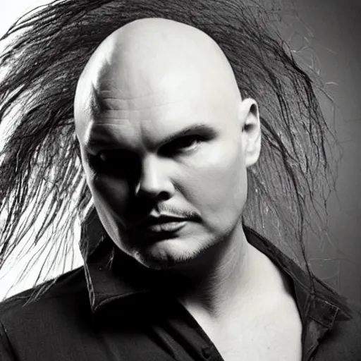 Prompt: Billy Corgan, growing hair