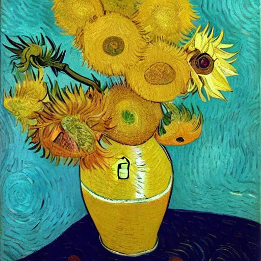 Prompt: sunny day by Vincent van Gogh