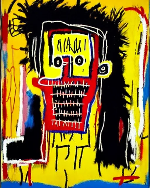 Image similar to portraits by jean - michel basquiat