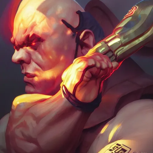 Image similar to igor dodon as a street fighter character, cg animation, capcom, realistic, character select portrait, by artgerm, greg rutkowski, alphonse mucha, trending on artstation, digital art