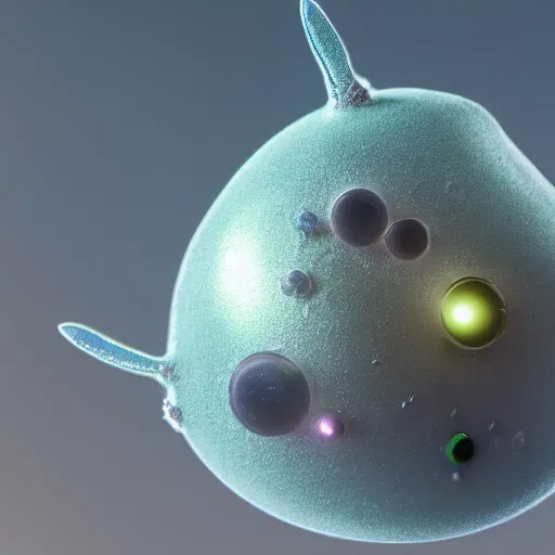 Image similar to cute zooplankton, cgi render, unreal engine, soft shading, adorable