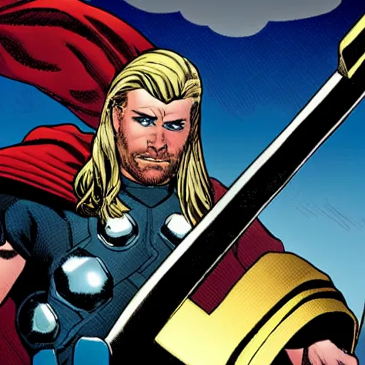 Prompt: Thor in the style of Mark Waid