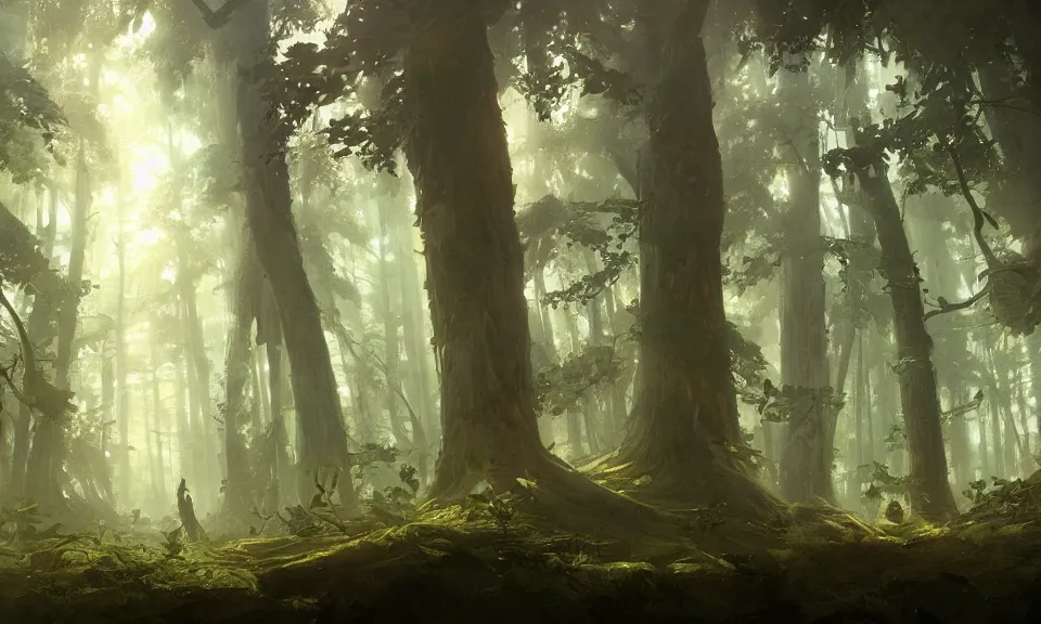 Prompt: Forest, Greg Rutkowski, ArtStation, CGSociety, Unreal Engine