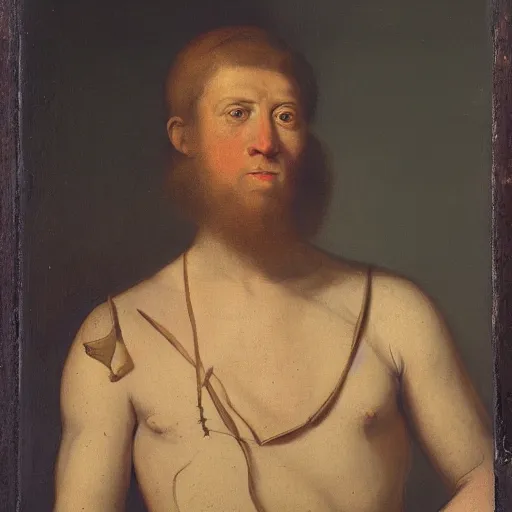 Prompt: portrait of a man with a sagittal crest