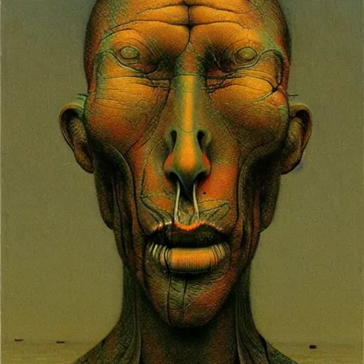 Image similar to geidi prime, realistic art beksinski style, highly detailed