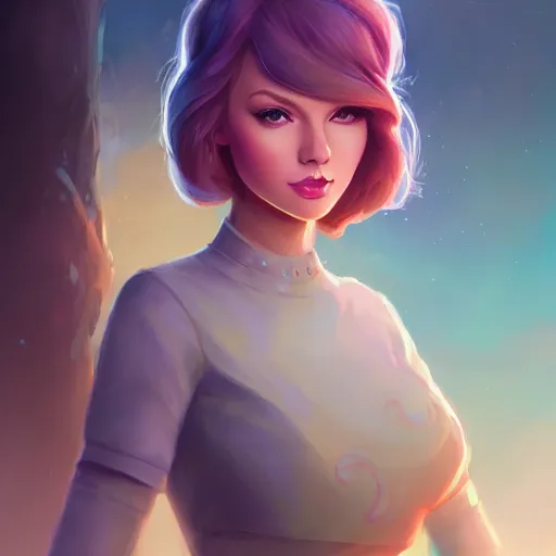 Prompt: a portrait of a beautiful april o'neil and taylor swift, art by lois van baarle and loish and ross tran and rossdraws and sam yang and samdoesarts and artgerm and saruei and disney, digital art, highly detailed, intricate, sharp focus, trending on artstation hq, deviantart, unreal engine 5, 4 k uhd image