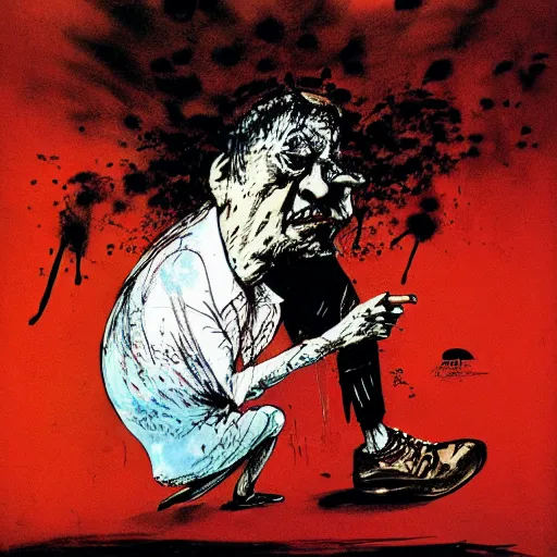 Image similar to apathy by ralph steadman