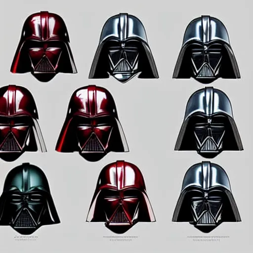 Image similar to a mix of darth vader's and the mandalorian's helmets. concept art, trending on art station.