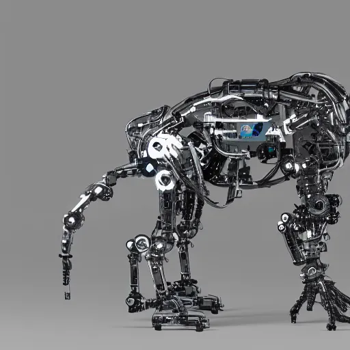 Image similar to photo of cybermorphic robotic animal