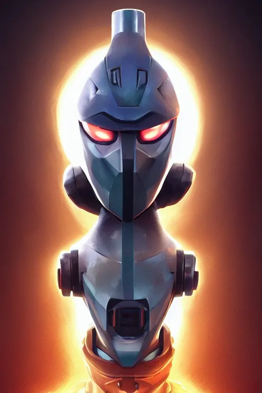 Image similar to epic mask helmet robot ninja portrait stylized as fornite style game design fanart by concept artist gervasio canda, behance hd by jesper ejsing, by rhads, makoto shinkai and lois van baarle, ilya kuvshinov, rossdraws global illumination radiating a glowing aura global illumination ray tracing hdr render in unreal engine 5