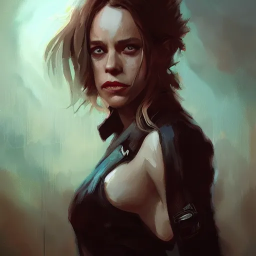 Image similar to catgirl rachel mcadams, oil painting, Tooth Wu, Greg Rutkowski, RPG portrait, dynamic lighting, fantasy art, High contrast, depth of field