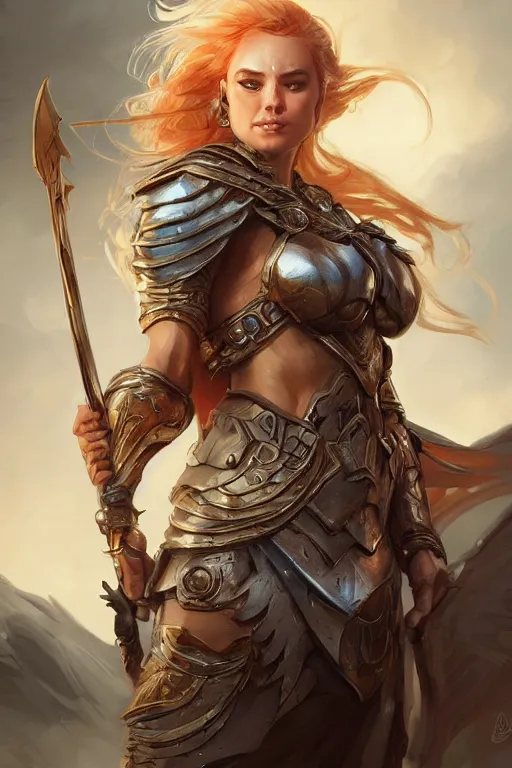 Image similar to amazon valkyrie athena, d & d, fantasy, portrait, highly detailed, headshot, digital painting, trending on artstation, concept art, sharp focus, illustration, art by artgerm and greg rutkowski and magali villeneuve