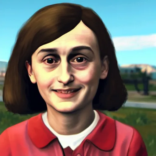 Prompt: anne frank in gta v