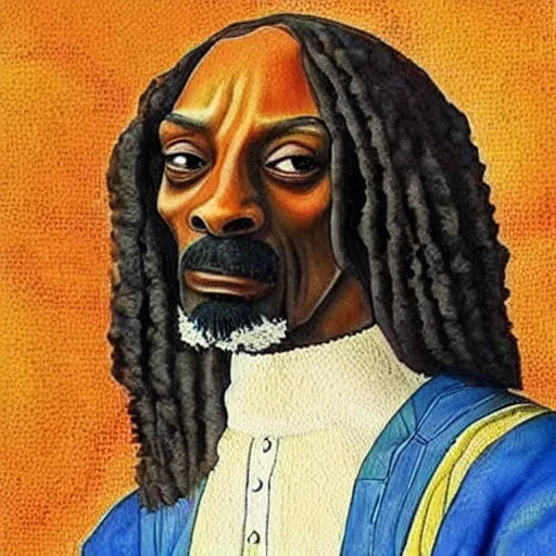 Image similar to extremely detailed snoop dogg painting by Leonardo Da Vinci