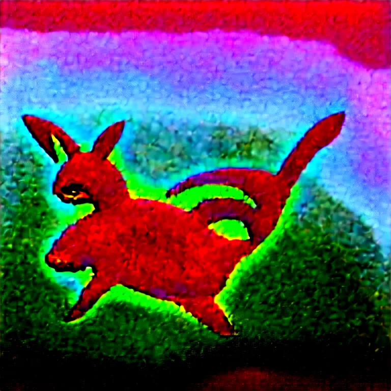 Image similar to a detailed digital art of a bunny disguised as a shark in the style of junji ito and moebius and giger, rainbow color scheme, ornate, photosynthetic,8k,award winning art,