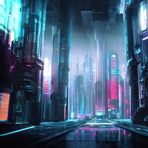 Image similar to a futuristic city underground, cyberpunk, empty, dreamscape, epic composition