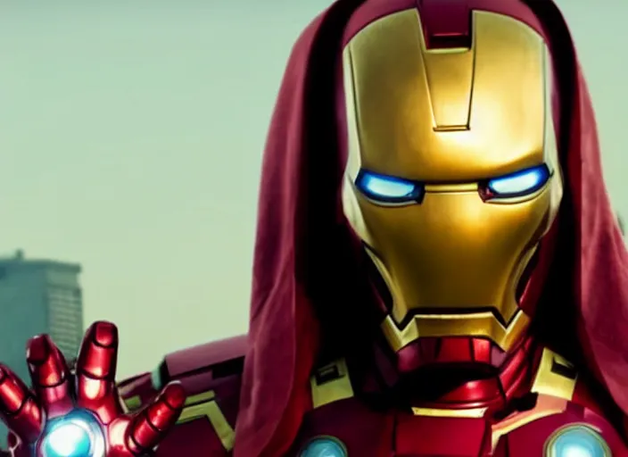 Prompt: film still of snoop dogg snoop dogg snoop dogg as iron man in new avengers film, 4k