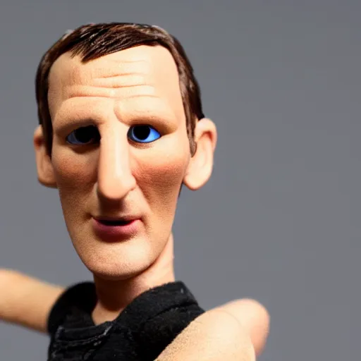 Prompt: christopher eccleston claymation