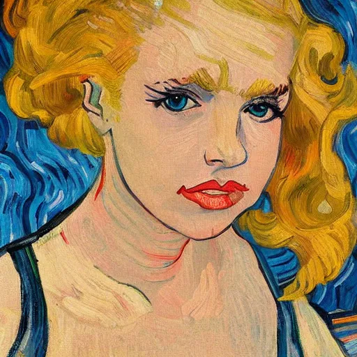 Image similar to lexi belle painting by van gogh