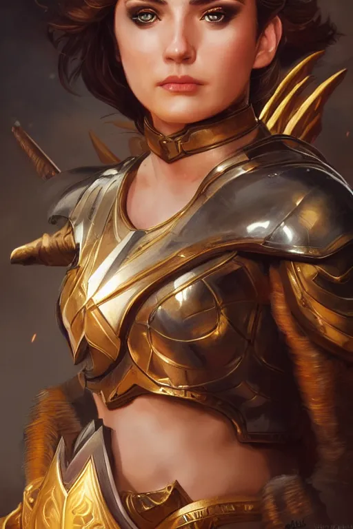 Image similar to amazon valkyrie athena, d & d, fantasy, portrait, highly detailed, headshot, digital painting, trending on artstation, concept art, sharp focus, illustration, art by artgerm and greg rutkowski and magali villeneuve