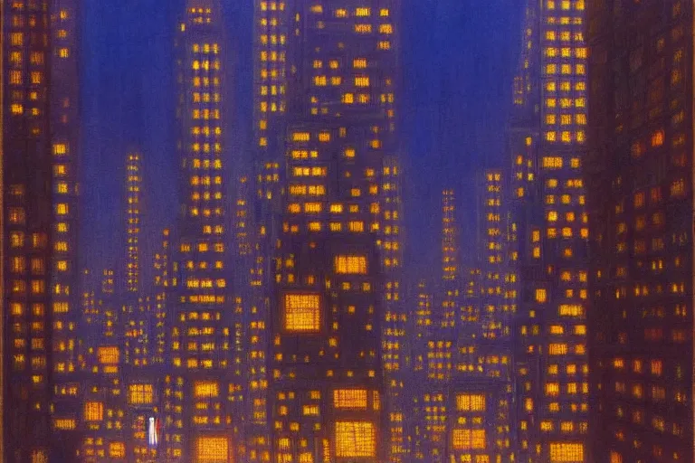 Image similar to a scifi illustration, Night City on Coruscant by daniel garber