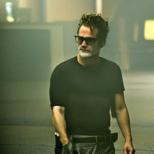 Prompt: joaquin phoenix in the street, in fight club film still cinematography by david fincher