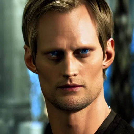 Image similar to Alexander Skarsgard as a character in Devil May Cry