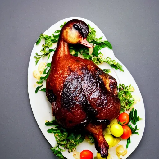 Image similar to photo of a delicious roasted duck, food photography