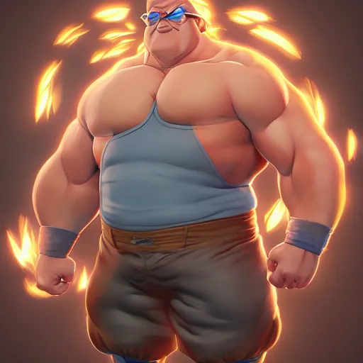 Prompt: peter griffin going super sayain, au naturel, hyper detailed, digital art, trending in artstation, cinematic lighting, studio quality, smooth render, unreal engine 5 rendered, octane rendered, art style by klimt and nixeu and ian sprigger and wlop and krenz cushart