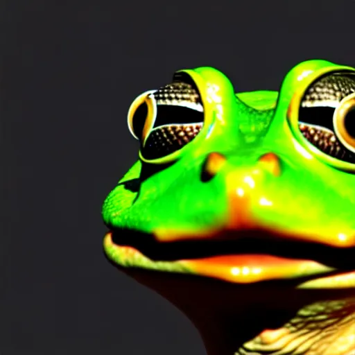 Image similar to a frog infected by an alien implant, 4K, 3D, octane render, unreal engine, as coherent as Dall-E 2