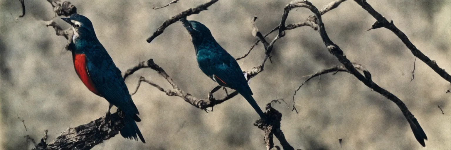 Prompt: ” a color photo of a bird by terry o ´ neill ”