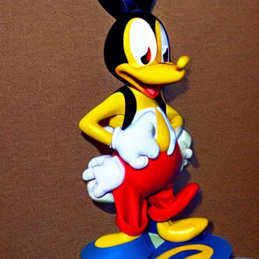 Prompt: “bugs bunny donald duck and mickey mouse all mixed together”