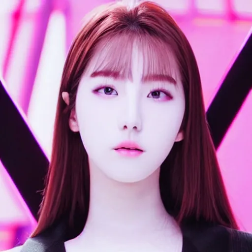 Prompt: photo of haseul from loona, symmetric!!! real face