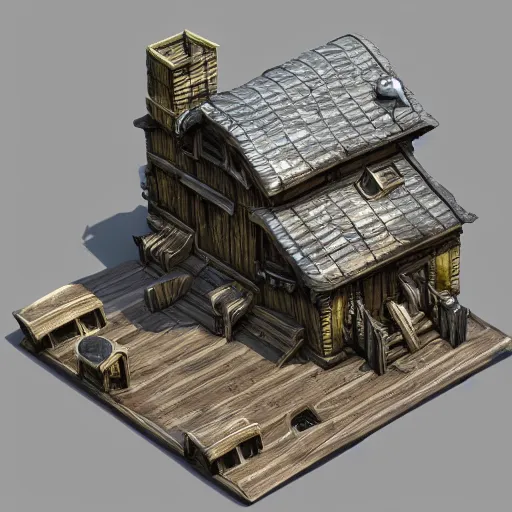 Image similar to d & d miniature 3 d render, high quality, high detail