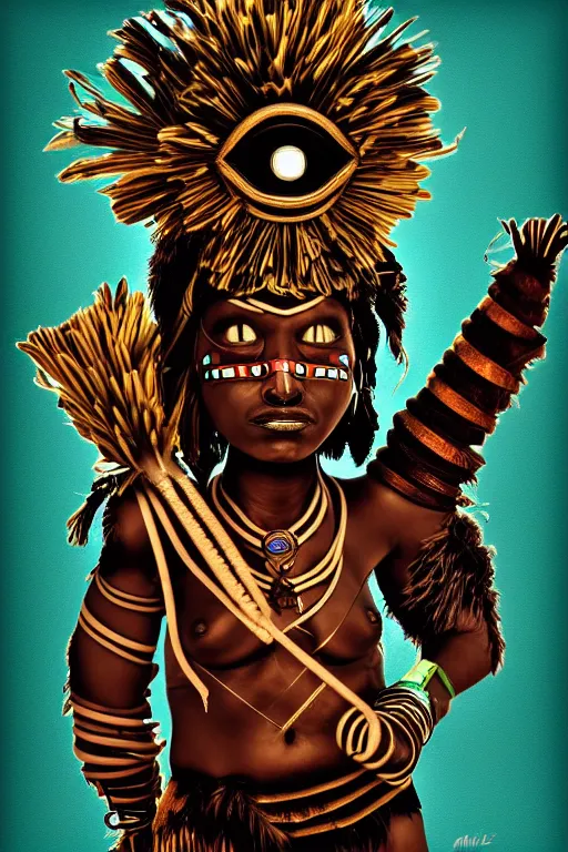 Image similar to papuan tribe, aesthetic, bioshock art, pop art style, by mike swiderek, jorge lacera, ben lo, tyler west,, ultrarealistic, sharp focus, intricate, ultra high definition, ultra resolution details, fine details, very details, proportional, shadow effect