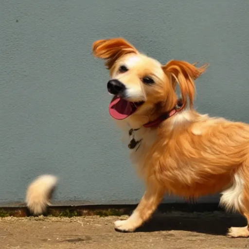 Image similar to a portugese podengo dog playing the blues guitar