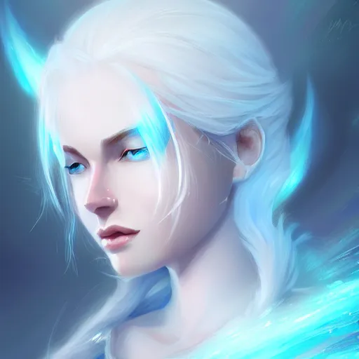 Image similar to Queen of Ice and storm, digital painting, artstation, concept art, smooth, sharp focus, illustration, outlined art, soft light, cinematic,