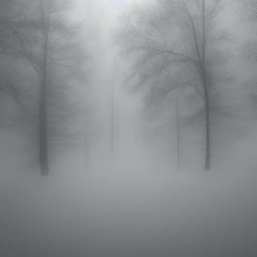 Image similar to a blurry aura glowing in a white mist, minimal