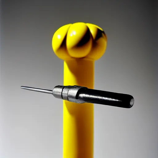 Image similar to ” sculpture of a screwdriver, by jeff koons, photo kodak lens, depth of field ”