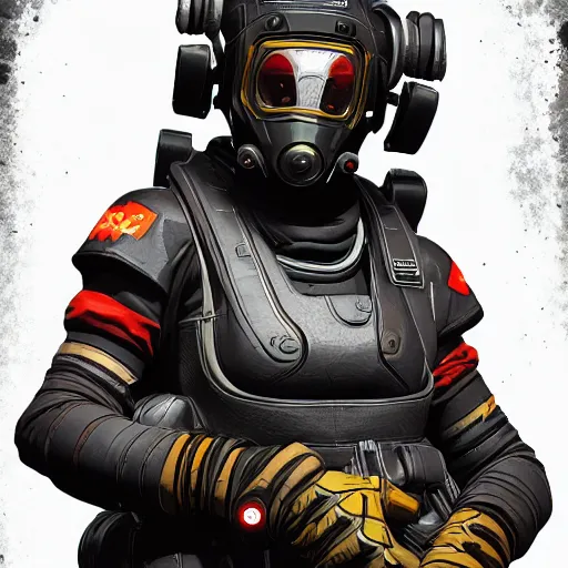 Prompt: octane from apex legends, digital art, character design, masterpiece