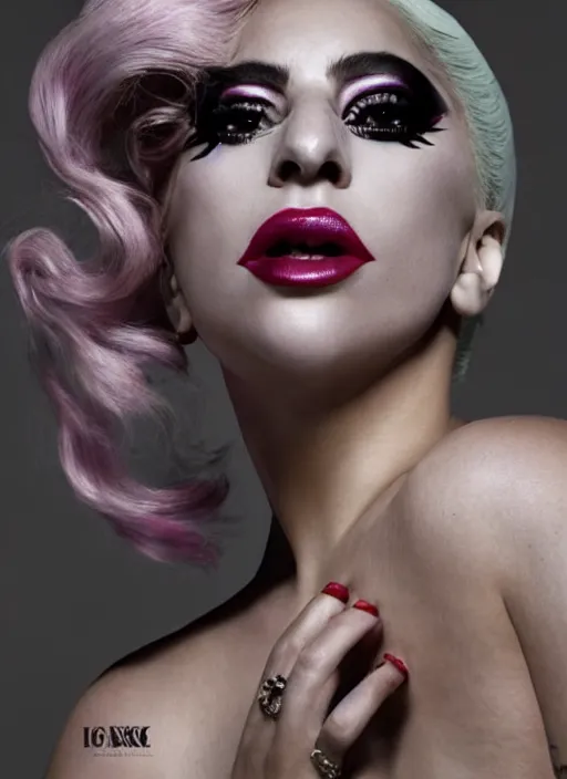 Image similar to lady gaga by nick knight, born this way, born this way album, red weapon 8 k s 3 5, cooke anamorphic / i lenses, highly detailed, cinematic lighting