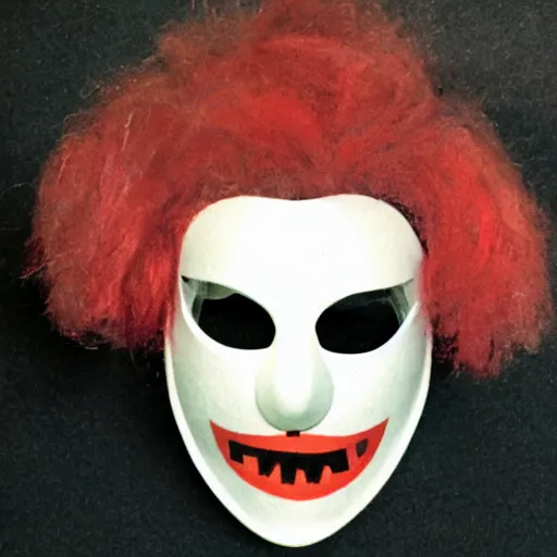 Image similar to polaroid of a halloween mask